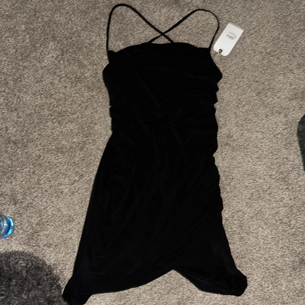 NWT Nordstroms Leith Ruched Side Button Body-Con Dress - Picture 2 of 12